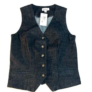 Women's Denim Vest - EVEREVE - XS - Darkrinse Denim